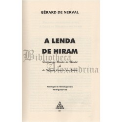 A Lenda de Hiram, Gérard de Nerval